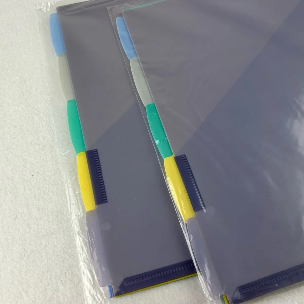 Avery 5 Tab Write & Erase Pocket Plastic Dividers 16176 Lot of 2